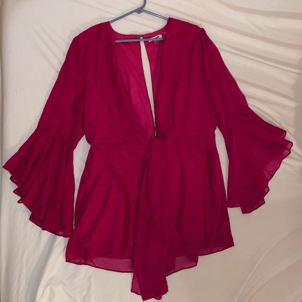 LONG SLEEVE PINK ROMPER